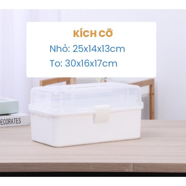 Hộp cốp nhựa đựng đồ đa năng kèm sticker trang trí - Hình ảnh 3