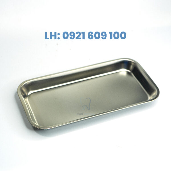 KHAY CHỮ NHẬT INOX - MÂM KHÁM - Hình ảnh 3