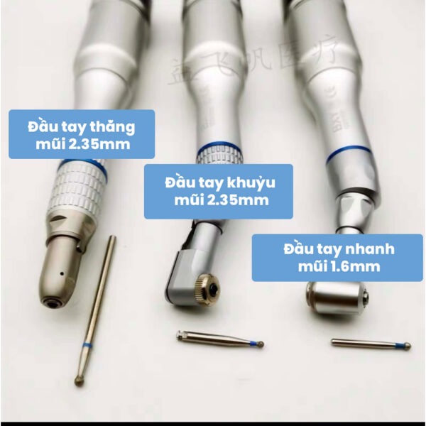Máy mài chậm Micromotor lắp được mũi khoan High Speed - Hình ảnh 7