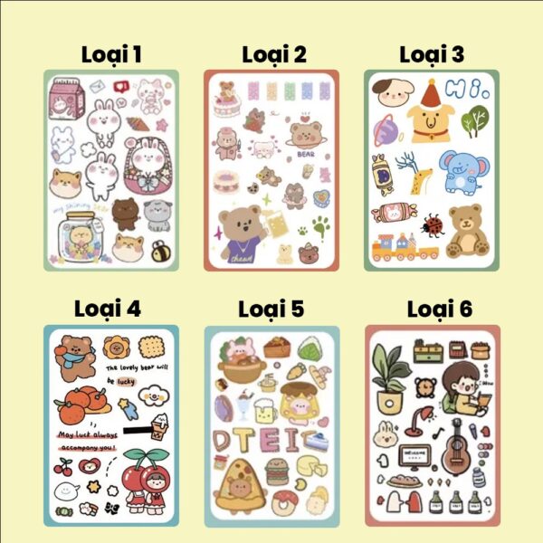Hộp cốp nhựa đựng đồ đa năng kèm sticker trang trí - Hình ảnh 5