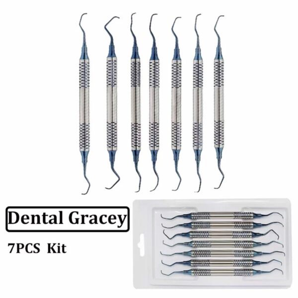 Bộ nạo túi Nha chu GRACEY - Tay cầm lớn 7 cây - Hình ảnh 2