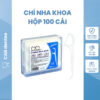 Hộp 100 Tăm Chỉ Nha Khoa Loại Xịn – Đầu Cong Tiện Lợi, Chỉ Mềm Chắc