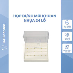 HỘP ĐỰNG MŨI KHOAN NHỰA 24 LỖ