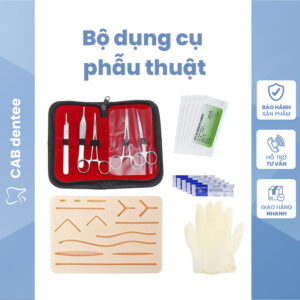 Bộ dụng cụ thực hành phẫu thuật tập khâu 17 chi tiết