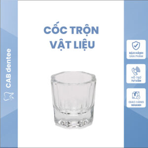 Cốc thuỷ tinh trộn vật liệu