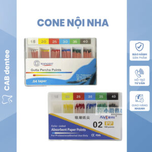 Côn chính guta percha - Cone giấy máy cho file máy nội nha