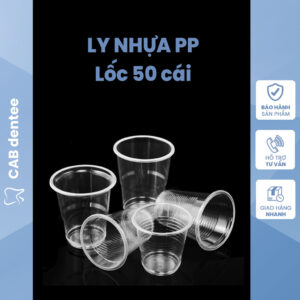 Ly cốc nhựa súc miệng 140ml lốc 50 cái