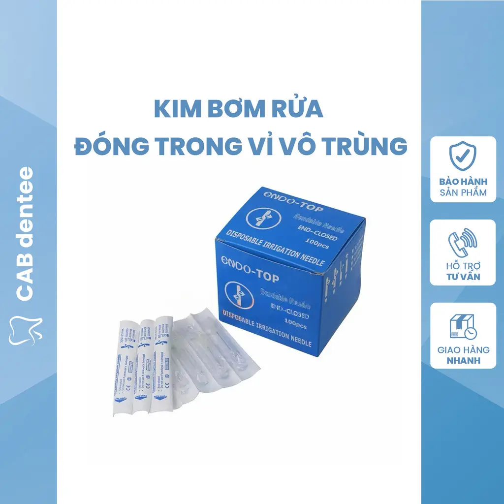 Kim Bơm Rửa Nội Nha Đóng Trong Vỉ Vô Trùng Kim Bơm Rửa Nội Nha Đóng Trong Vỉ Vô Trùng