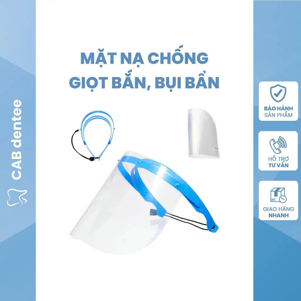 FaceShield Kính Chống Giọt Bắn, Bụi Bẩn, Sương Mù (1 Khung + 10 Miếng Kính) FaceShield Kính Chống Giọt Bắn, Bụi Bẩn, Sương Mù (1 Khung + 10 Miếng Kính)