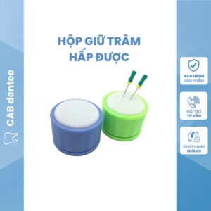Hộp gài làm sạch trâm nội nha có mút hấp được