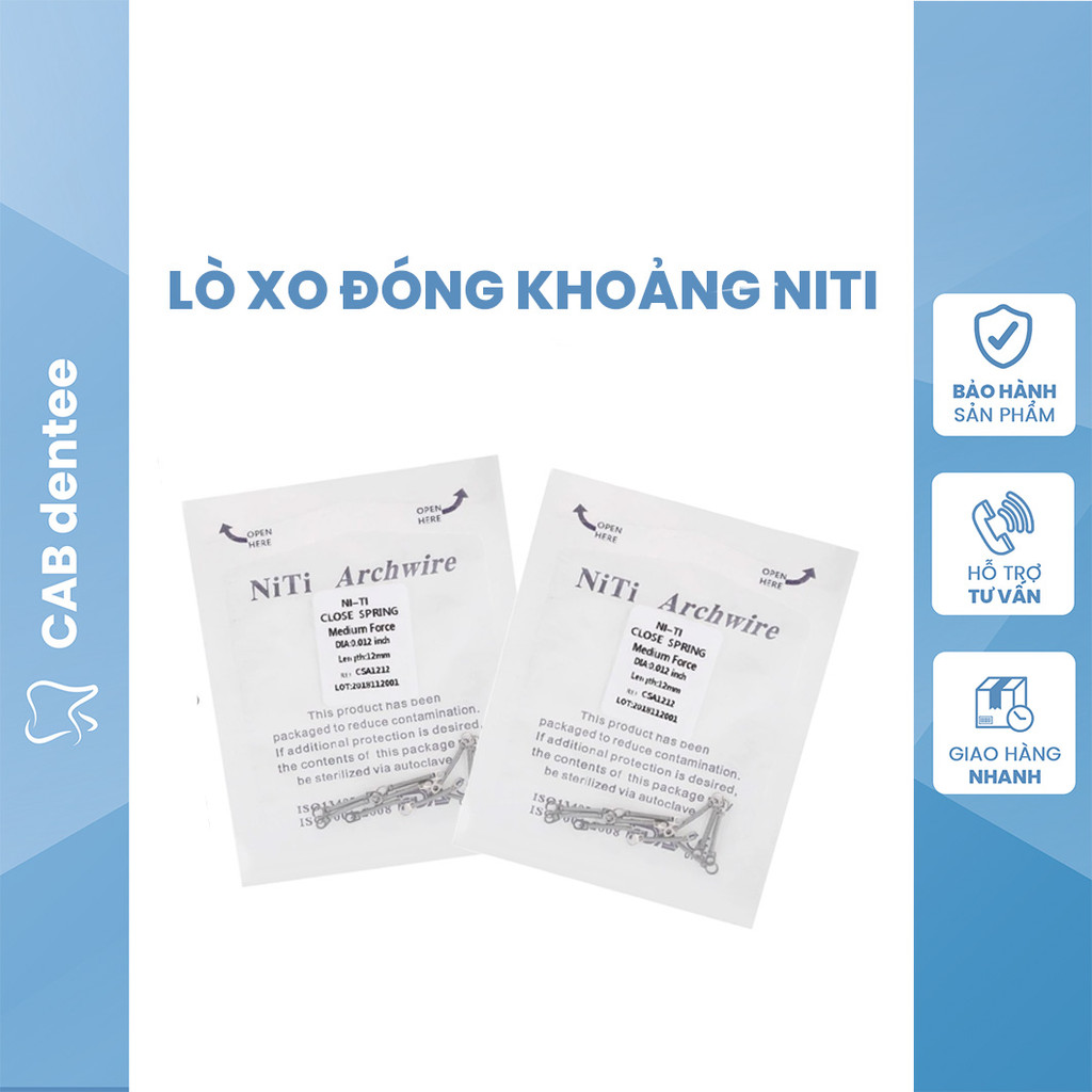 Lò Xo Kéo - Lò Xo Đóng Khoảng Niti - Túi 10 cái