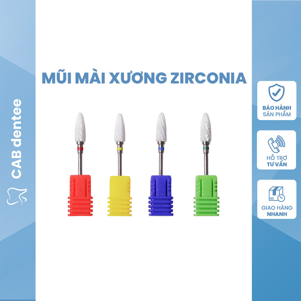 Mũi Khoan Mài Nhựa, Mài Xương Carbide Làm Bằng Sứ Zirconia - 1 mũi