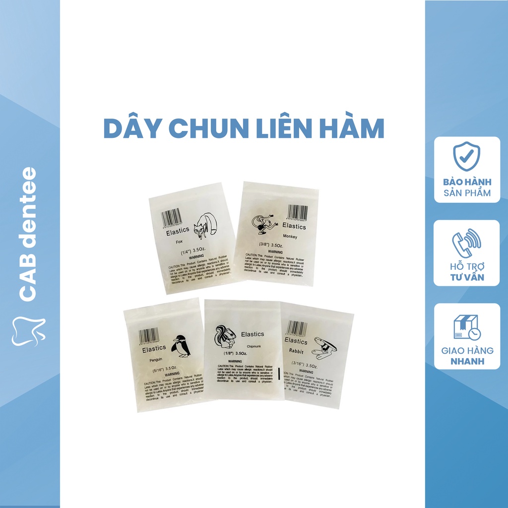 Dây Chun Liên Hàm Chỉnh Nha - Thun Kéo Niềng Răng Dây Chun Liên Hàm Chỉnh Nha - Thun Kéo Niềng Răng