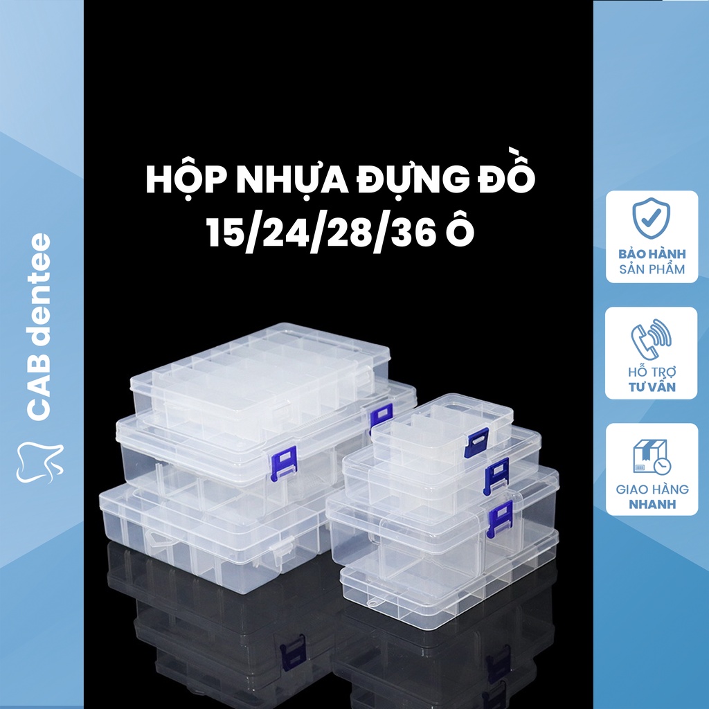 Hộp Nhựa Chia Ô Đựng Dụng Cụ Nhỏ Hộp Nhựa Chia Ô Đựng Dụng Cụ Nhỏ